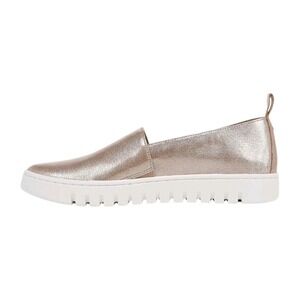 Vionic Wmns Uptown Aline Leather Slip-on Comfort Loafer Champagne 7.5W $145 NEW!